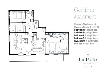 Gentiane apartment Winter